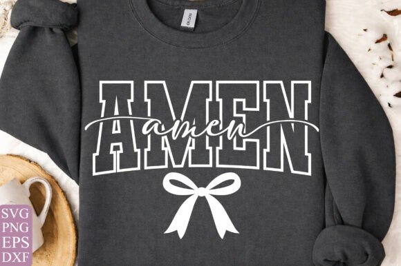 Amen Cross Bow SVG: Graphics for T-Shirt Designs