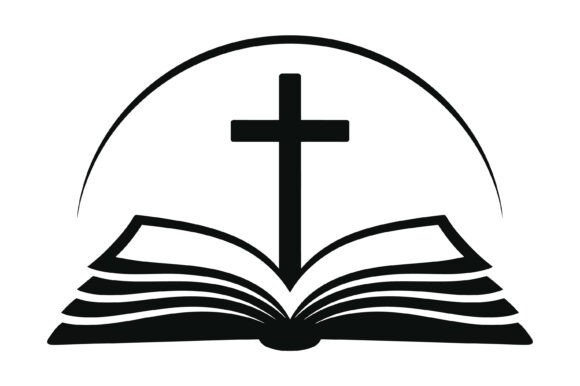Bible and Cross Symbol Graphics for T-Shirt Designs
