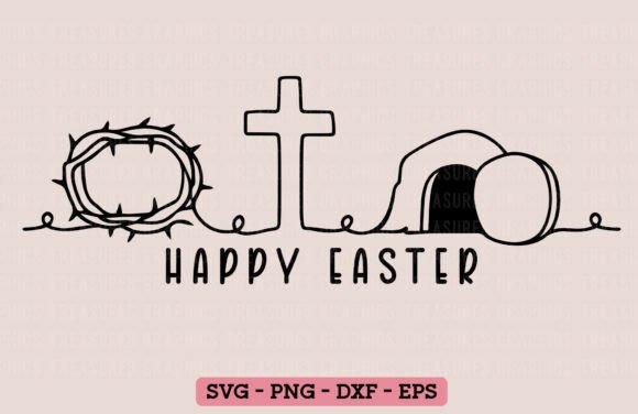 Boho Christian Happy Easter SVG PNG: Graphics Review
