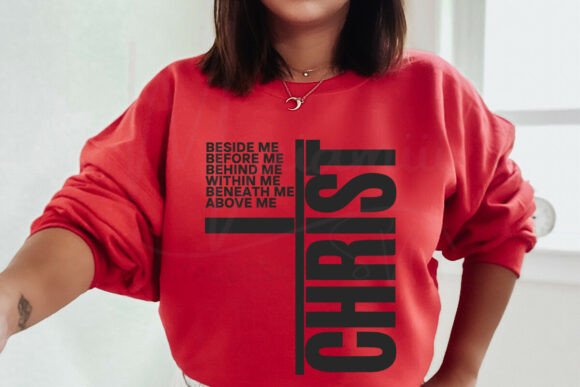 Christ Beside Me SVG: A Faithful Embroidery Design