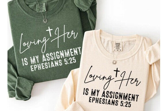 Christian Couples Svg for T-Shirt Designs and Graphics