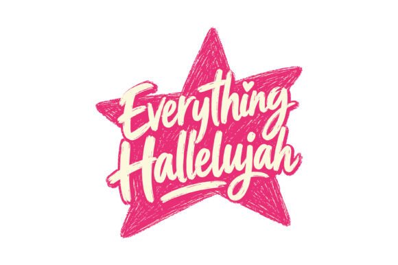 Everything Hallelujah Star: Perfect for Faith-Based T-Shirt Designs