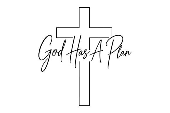 God Has a Plan Cross: A Versatile Graphic for T-Shirt Designs