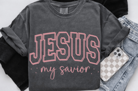 Jesus My Savior Svg: A Versatile T-Shirt Design for Faith-Based Graphics