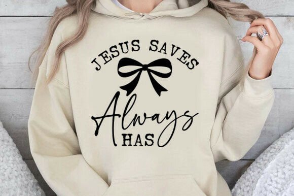 Jesus Saves Always Has Svg: A Versatile T-Shirt Design Graphic
