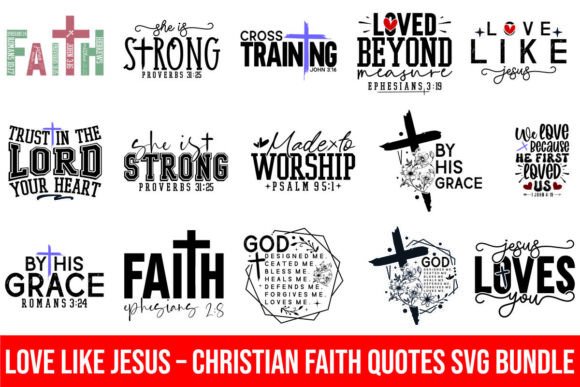 Love Like Jesus Graphics for T-Shirt Designs