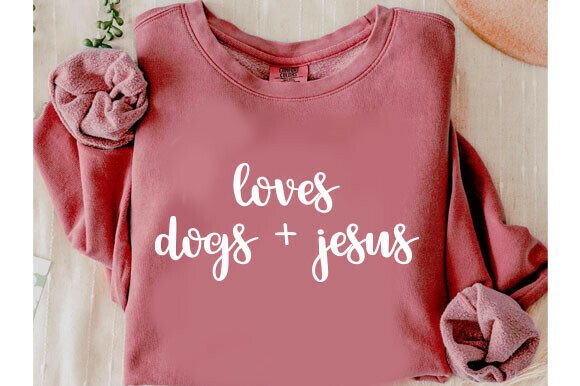 Loves Dogs Jesus Svg: A Versatile Graphic for T-Shirt Designs