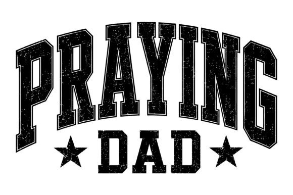 Praying Dad SVG Design for T-Shirt Graphics