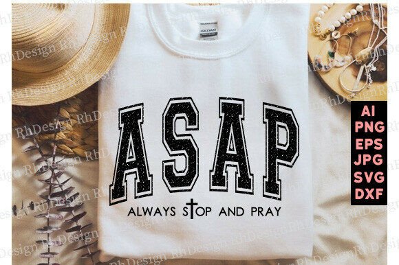 Retro Christian Svg, Asap Always Stop: A T-Shirt Design Gem