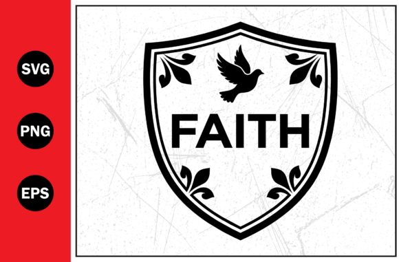 Review: Faith Christian Shield Dove Bird for Graphics and T-Shirt Designs
