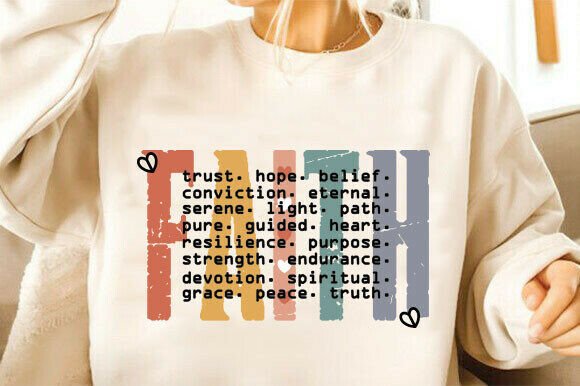 Review: Faith Words Svg, Religious Png for T-Shirt Designs